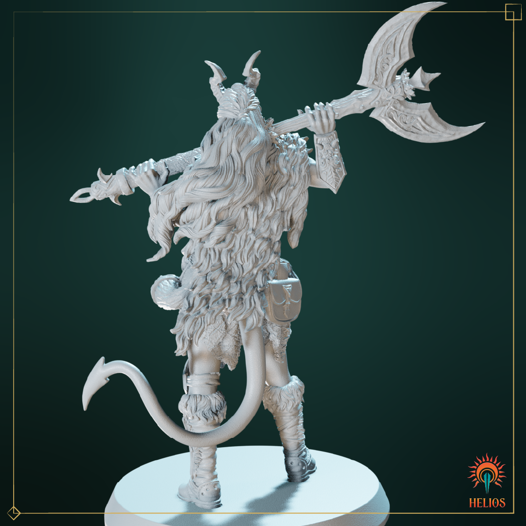Female Tiefling Barbarian image 3