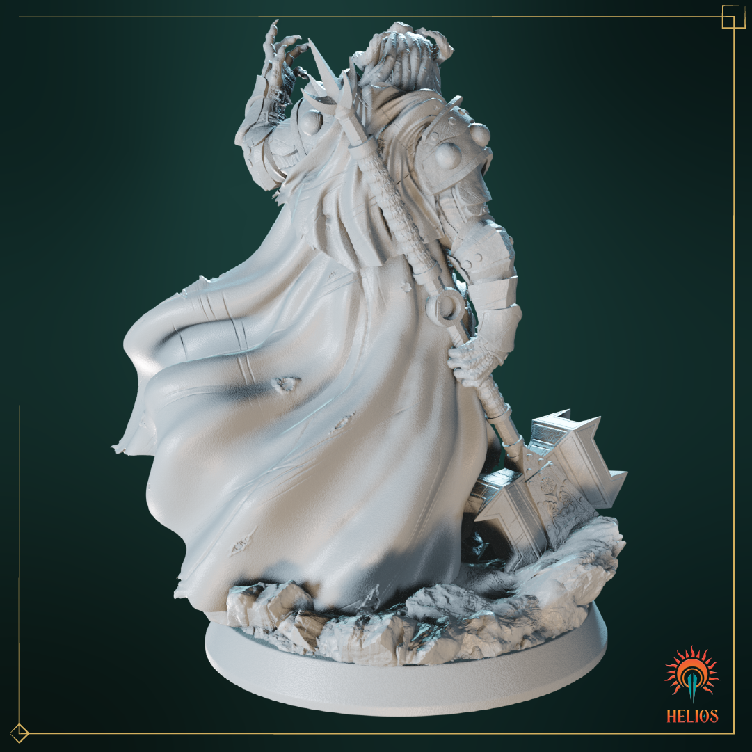 Dragonborn Paladin Miniature for TTRPG | Helios Tabletop