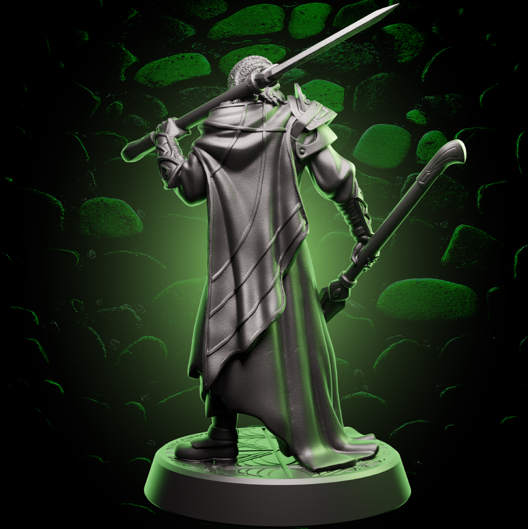 Elf Fighter | Dual Short Spears | 5e