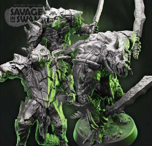 Crocodile Fighter Warband | Swords | Medium (1in base) | 5e