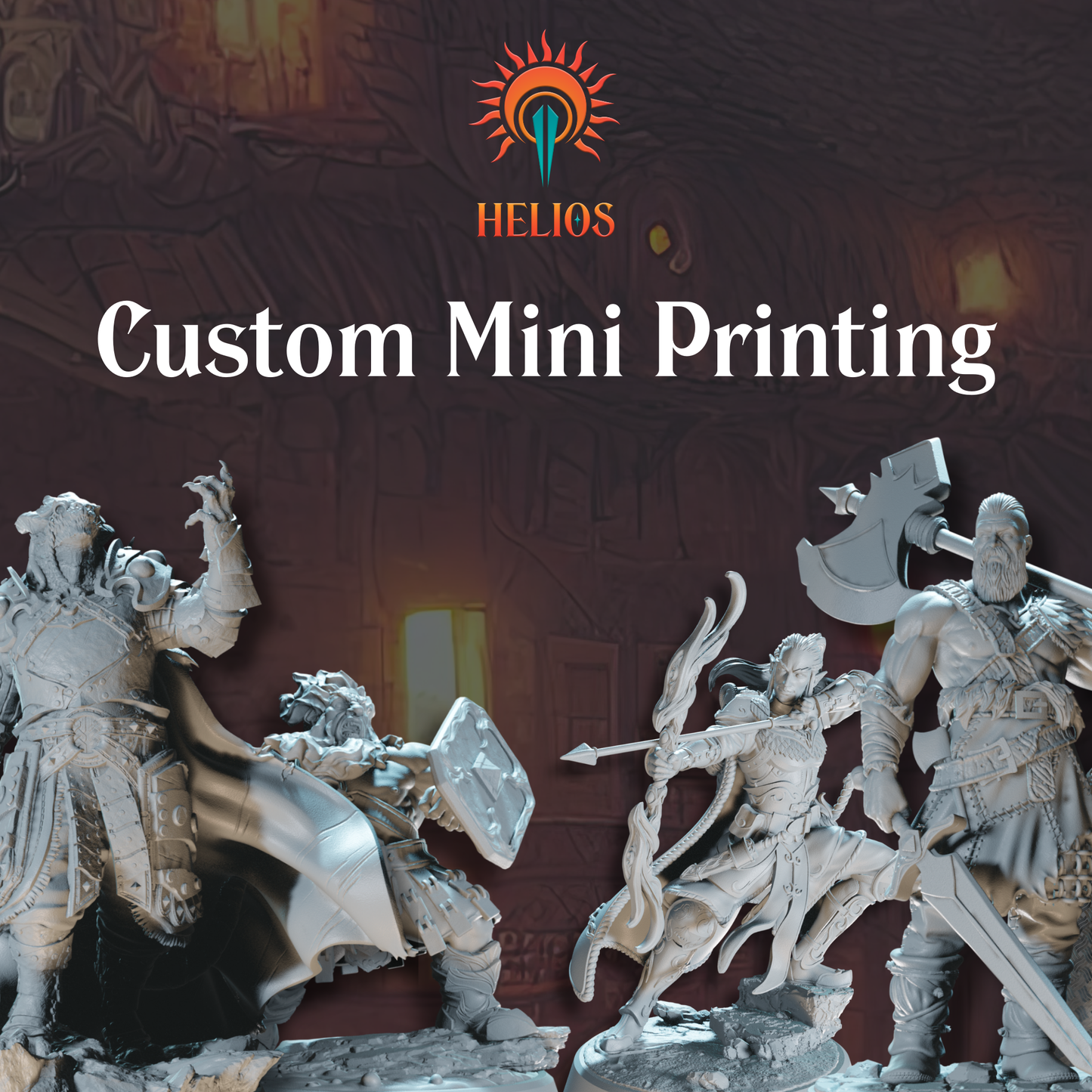 Custom Mini Printing for TTRPG Models | Helios Tabletop
