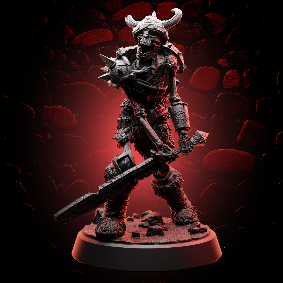 Skeleton Warrior - Medium (1in base)