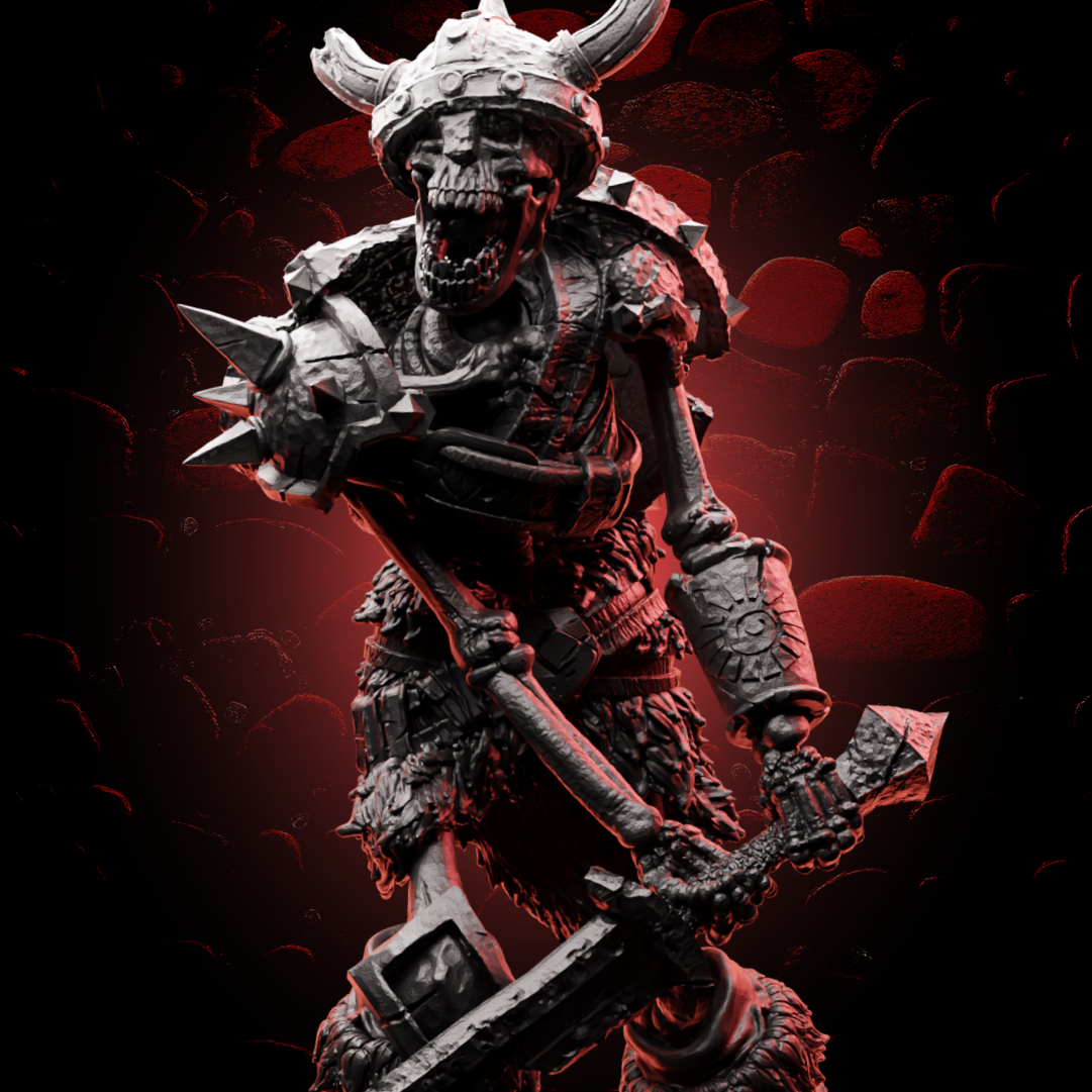 Skeleton Warrior - Medium (1in base)