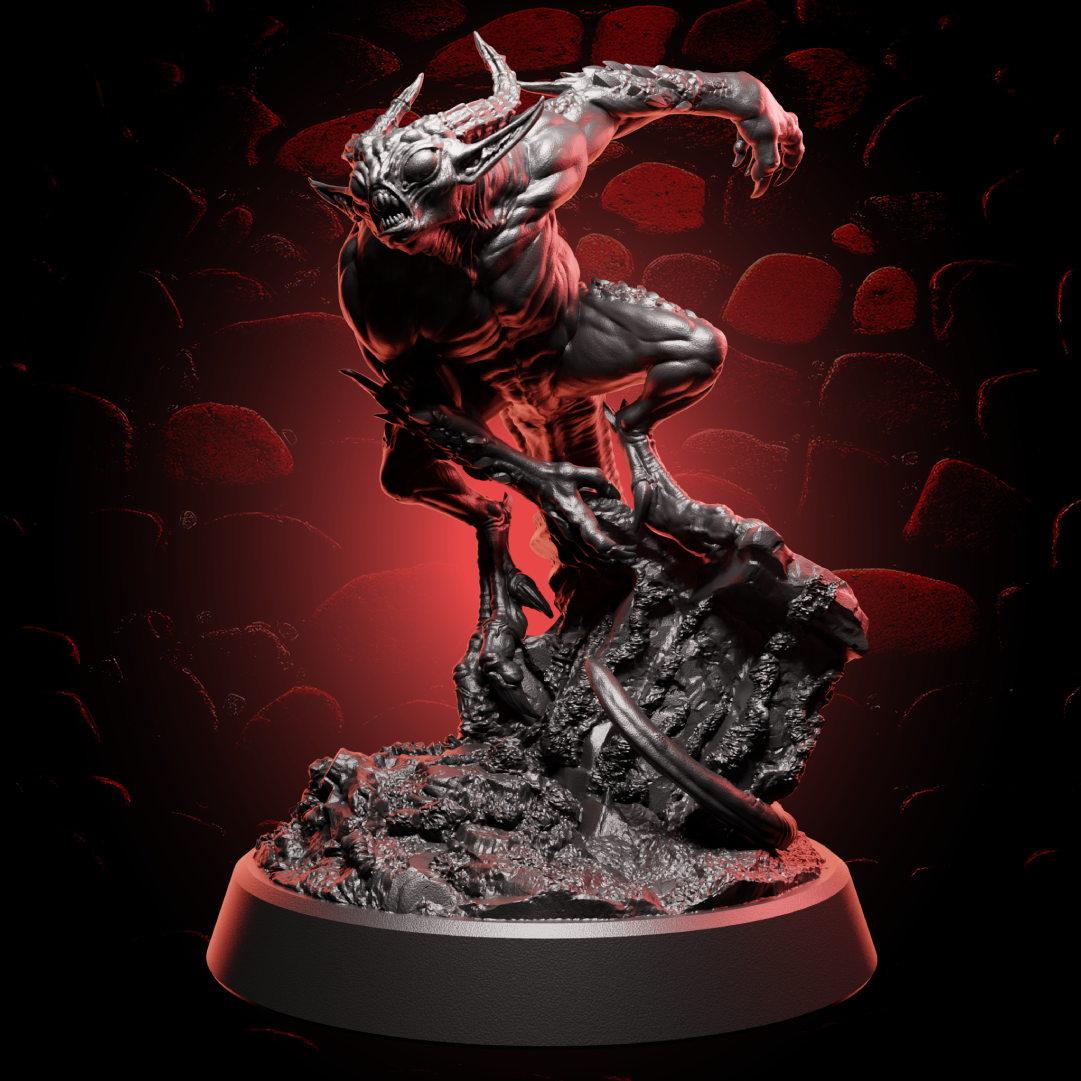Demon Fiend | Medium (1in base) | 5e
