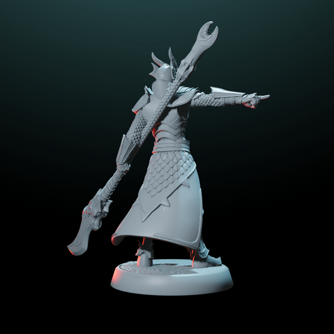 Male Human Paladin Mini - Heroic Warrior | Helios Tabletop