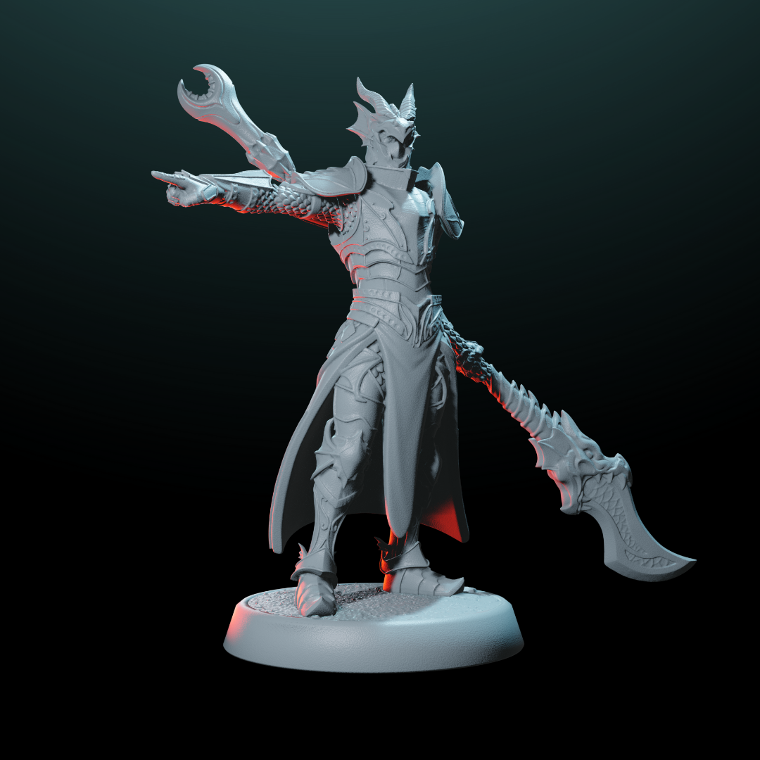 Male Human Paladin Mini - Heroic Warrior | Helios Tabletop