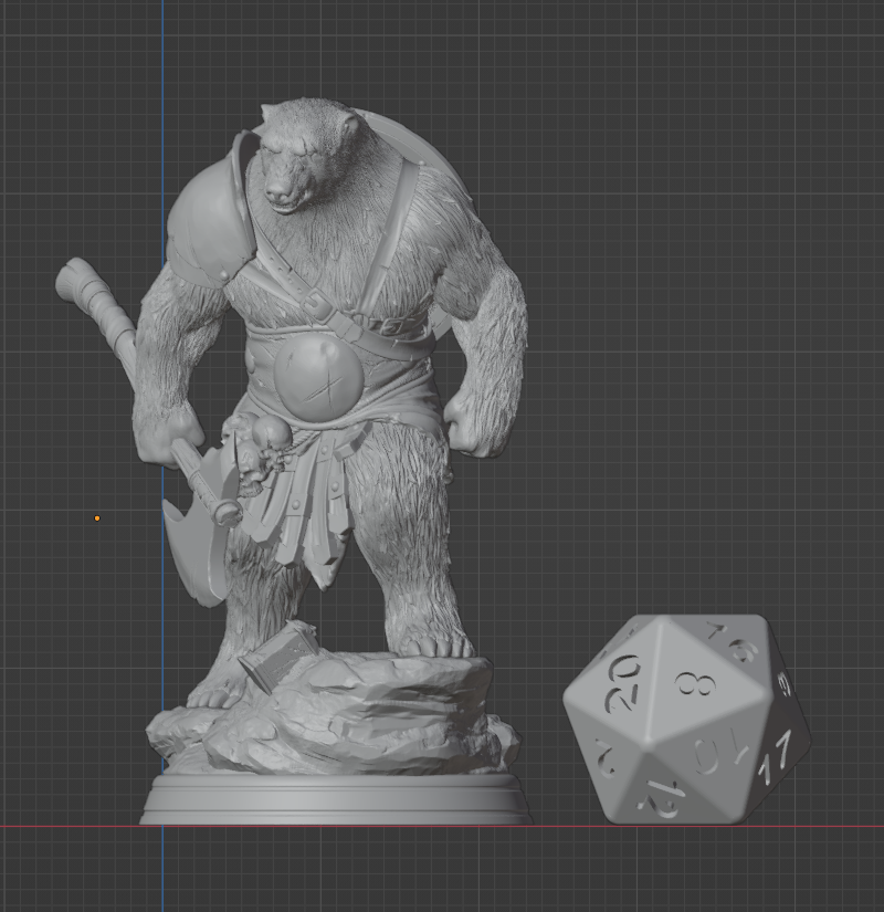 Bearfolk Barbarian | Axe | 5e