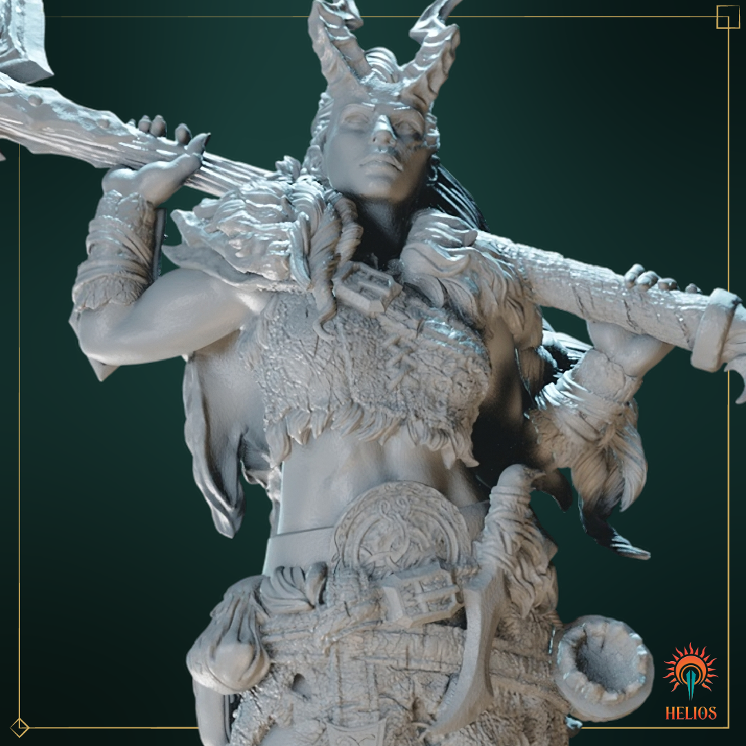 Female Tiefling Barbarian image 0