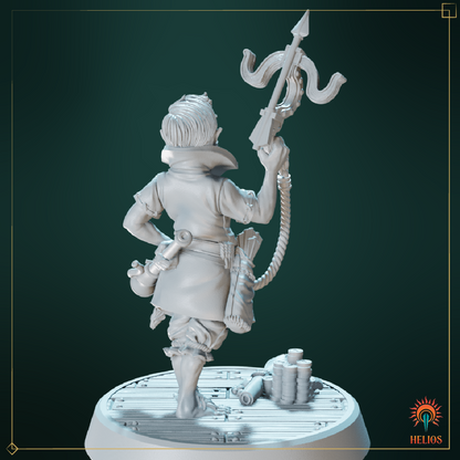 Male Halfling Rogue Mini - Master of Shadows | Helios Tabletop