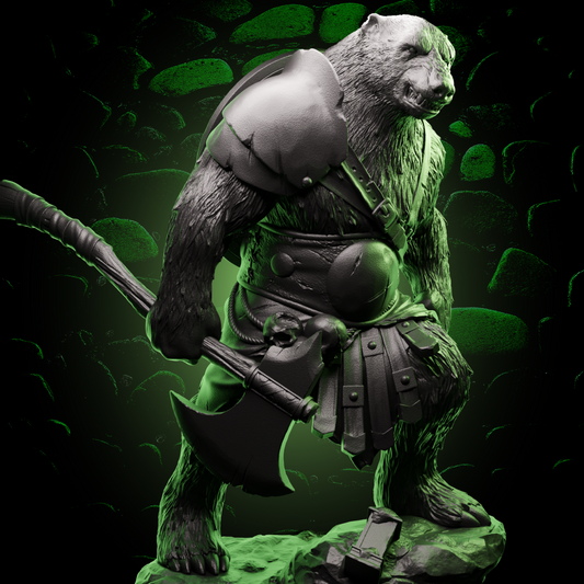 Bearfolk Barbarian | Axe | 5e