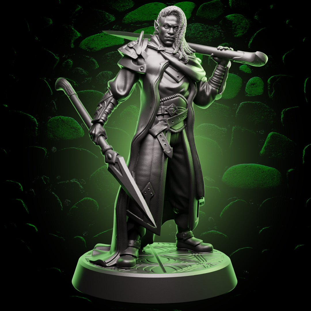 Elf Fighter | Dual Short Spears | 5e