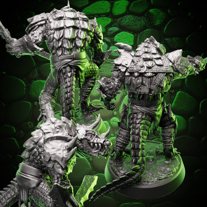 Crocodile Fighter Warband | Swords | Medium (1in base) | 5e