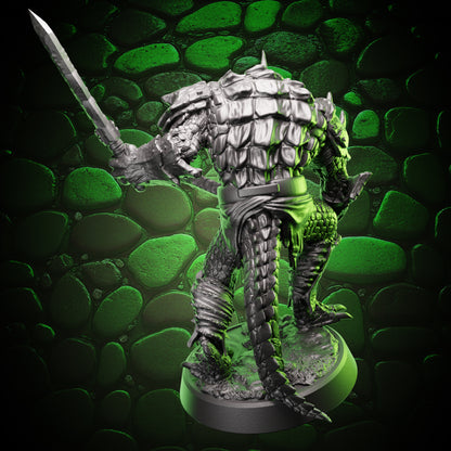 Crocodile Fighter Warband | Swords | Medium (1in base) | 5e
