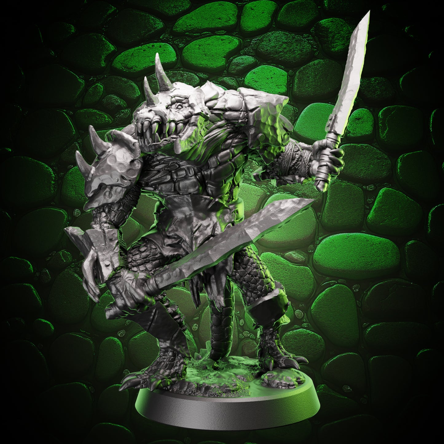 Crocodile Fighter Warband | Swords | Medium (1in base) | 5e