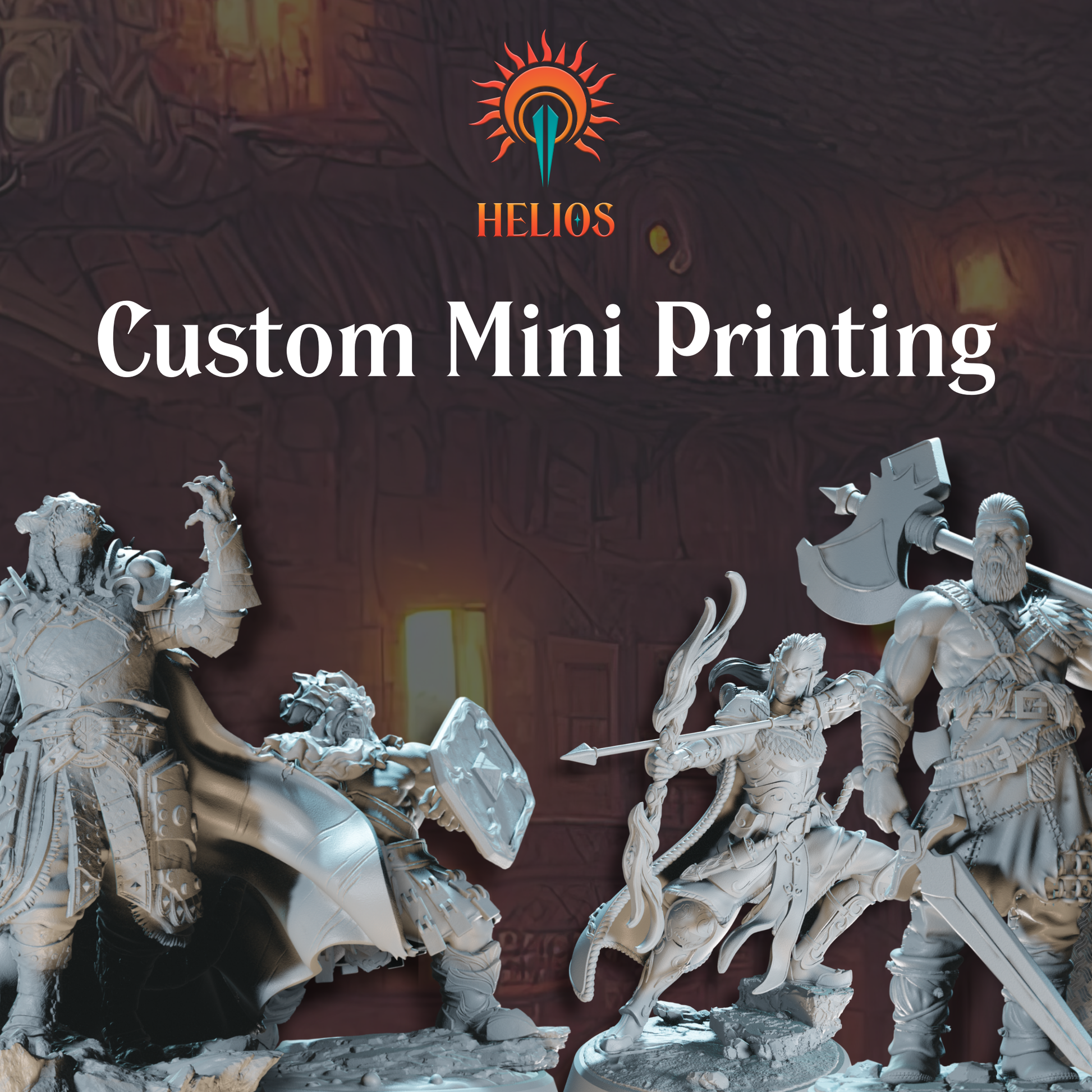 Custom Mini Printing for TTRPG Models | Helios Tabletop