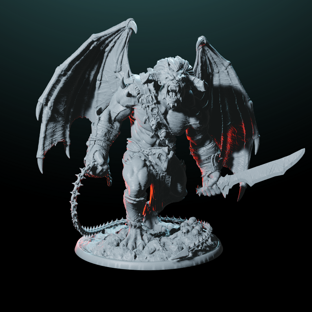 Demon Legion General Miniature for TTRPGs | Helios Tabletop