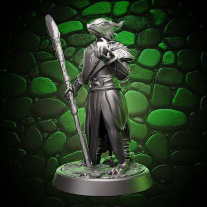 Dragonborn Sorceress - Staff & Cantrip