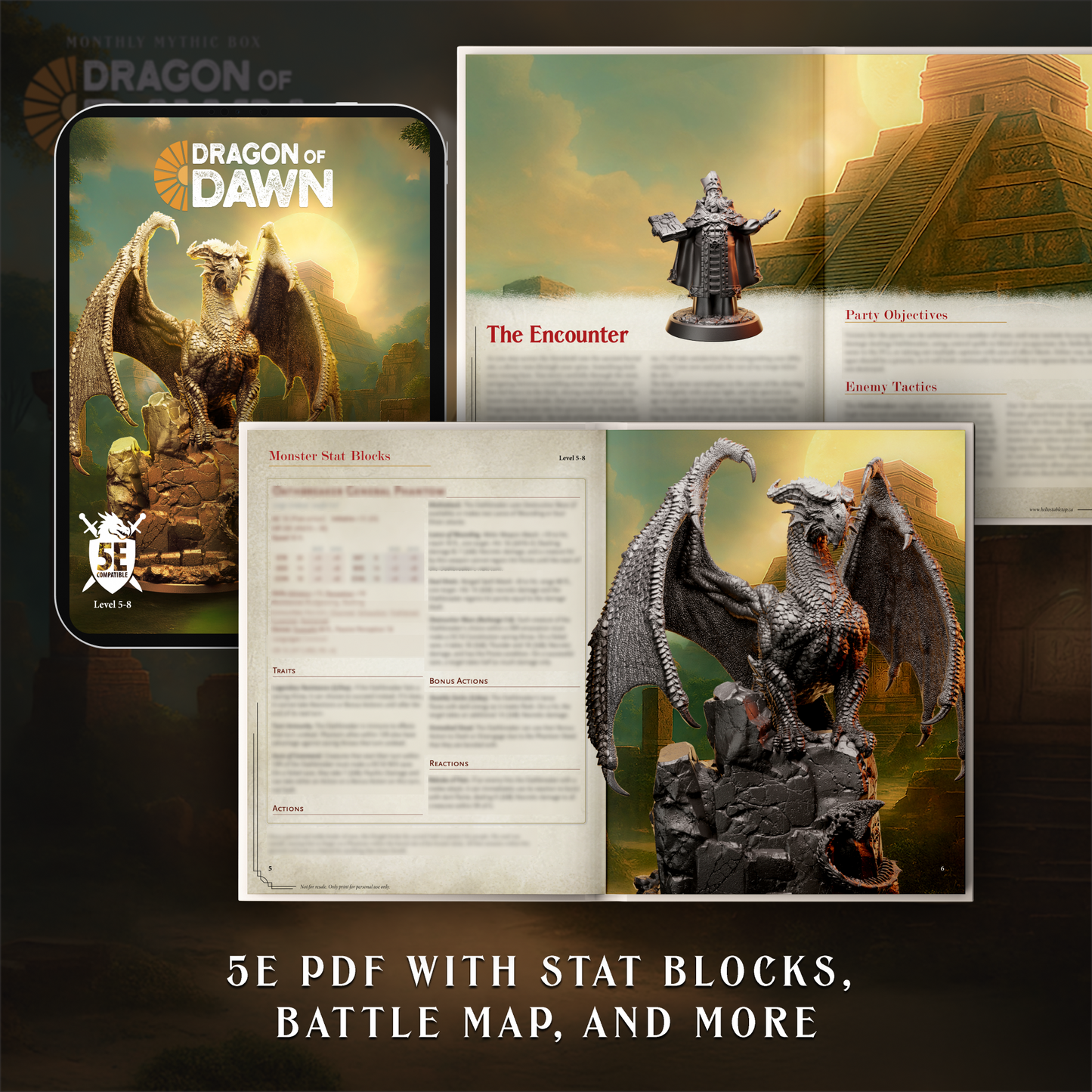 Dragon of Dawn | Mythic Box | 5e Combat Encounter