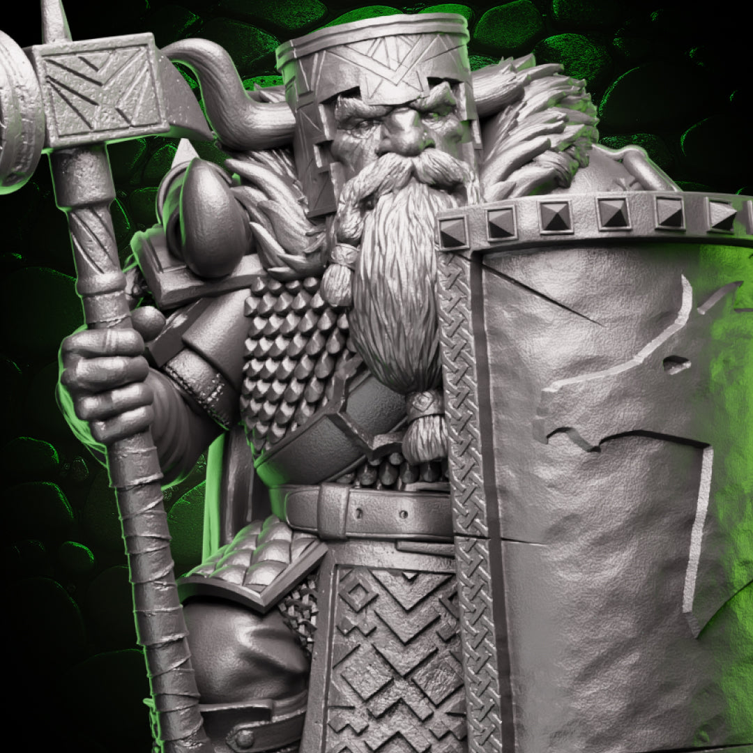 Dwarf Paladin - Shield & Hammer