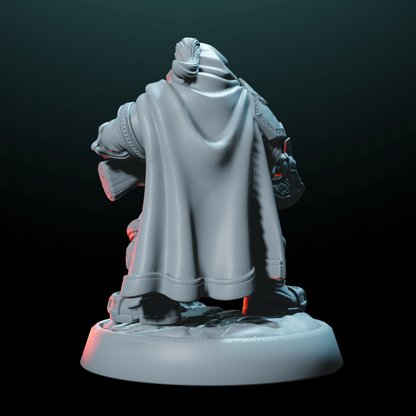 Male Dwarf Gunslinger Mini - Precision & Firepower | Helios Tabletop