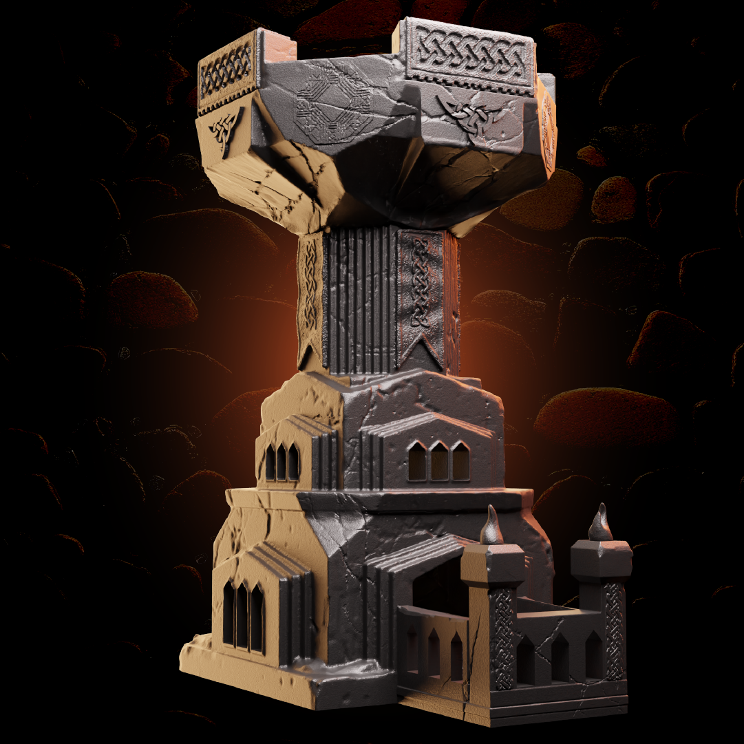 Dwarven Castle Dice Tower for TTRPG Rolls | Helios Tabletop