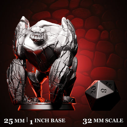Earth Elemental Brute D20