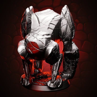 Earth Elemental Brute, rear view