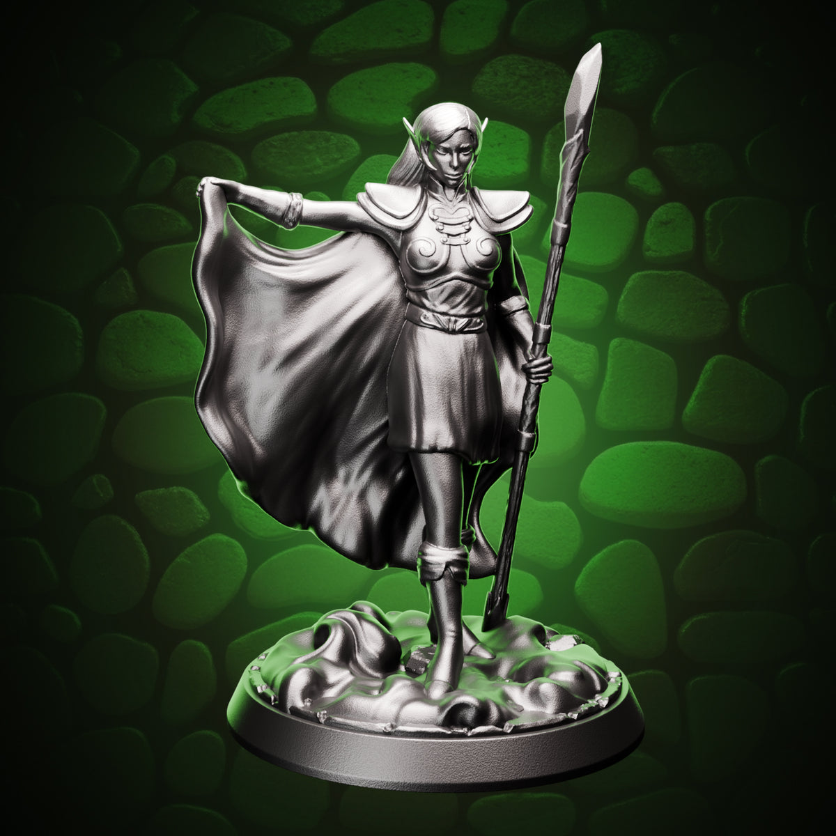 Elf Wizard - Caped Acolyte front