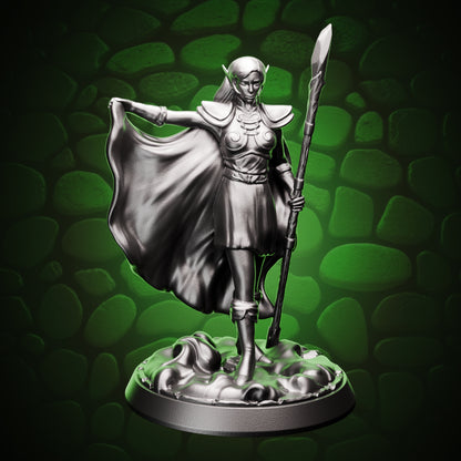 Elf Wizard - Caped Acolyte front