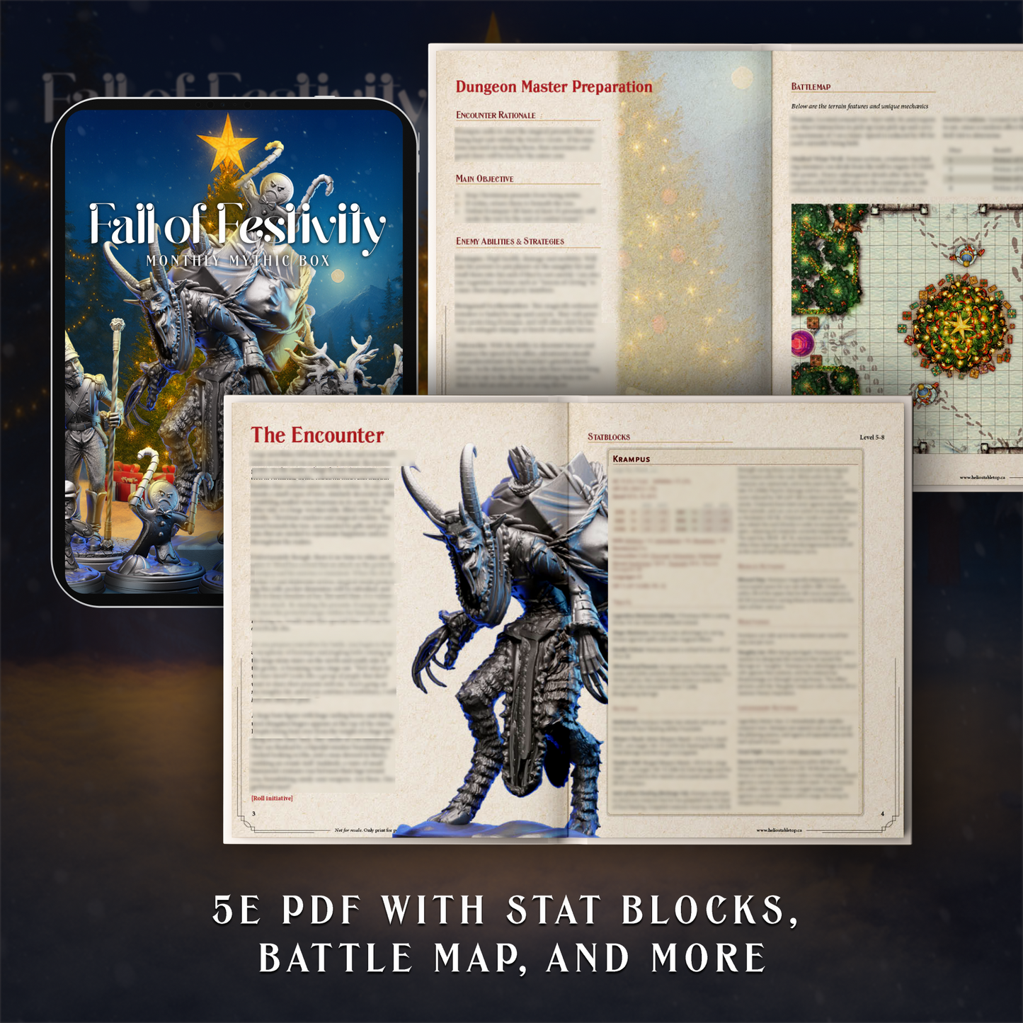 Holiday 2025 Mythic 5e Encounter Bundle - 2 Winter Encounters in 1