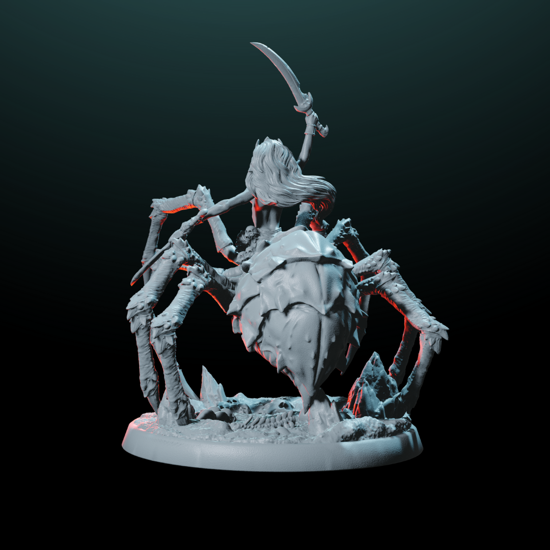 Female Drider Queen Miniature - Underdark Overlord | Helios Tabletop
