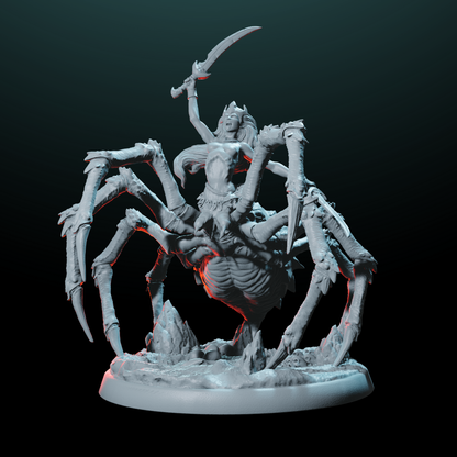 Female Drider Queen Miniature - Underdark Overlord | Helios Tabletop