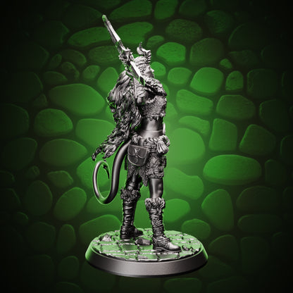 Tiefling Barbarian - Axe