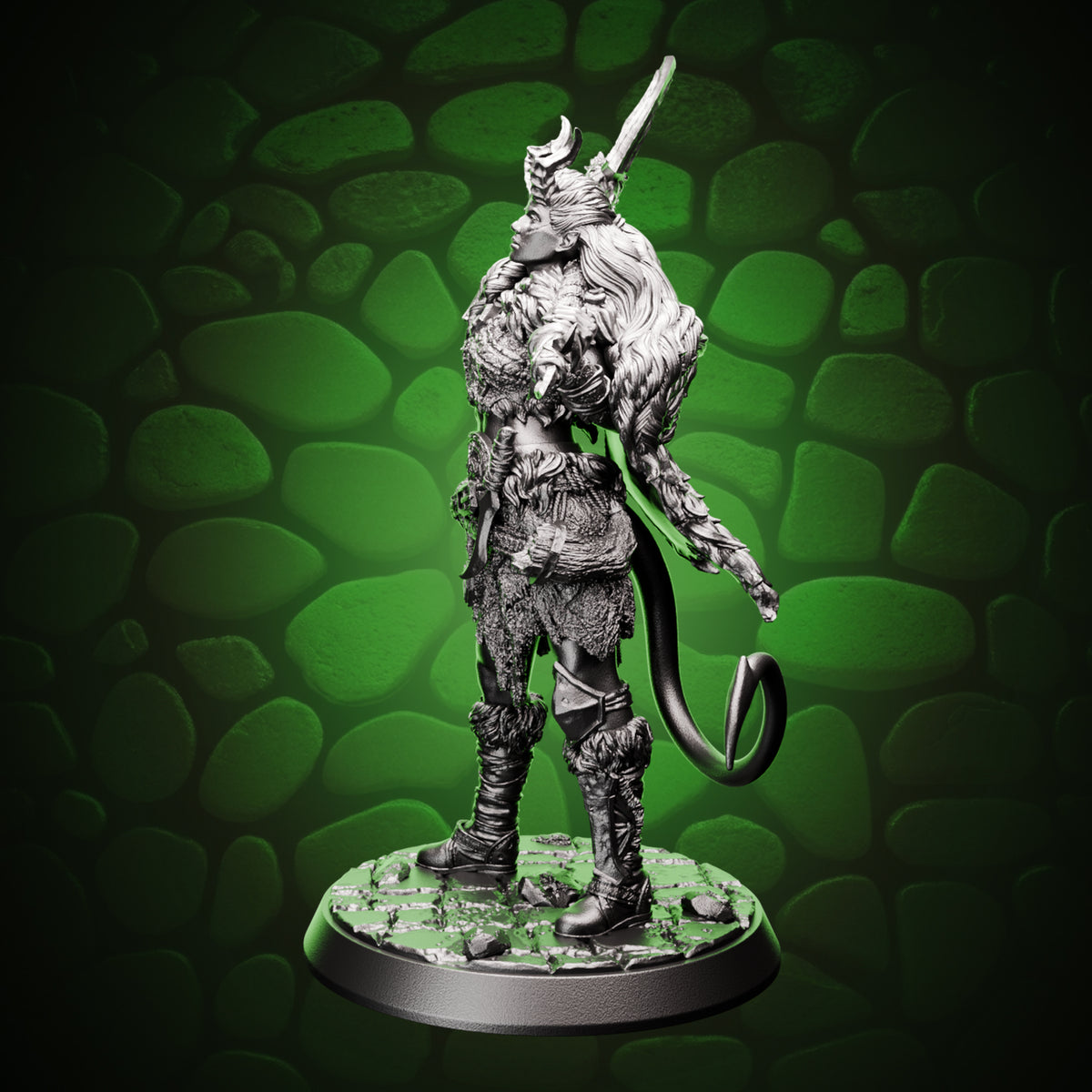 Tiefling Barbarian - Axe