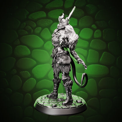 Tiefling Barbarian - Axe