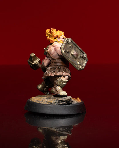 Dwarf Fighter - Hammer & Shield