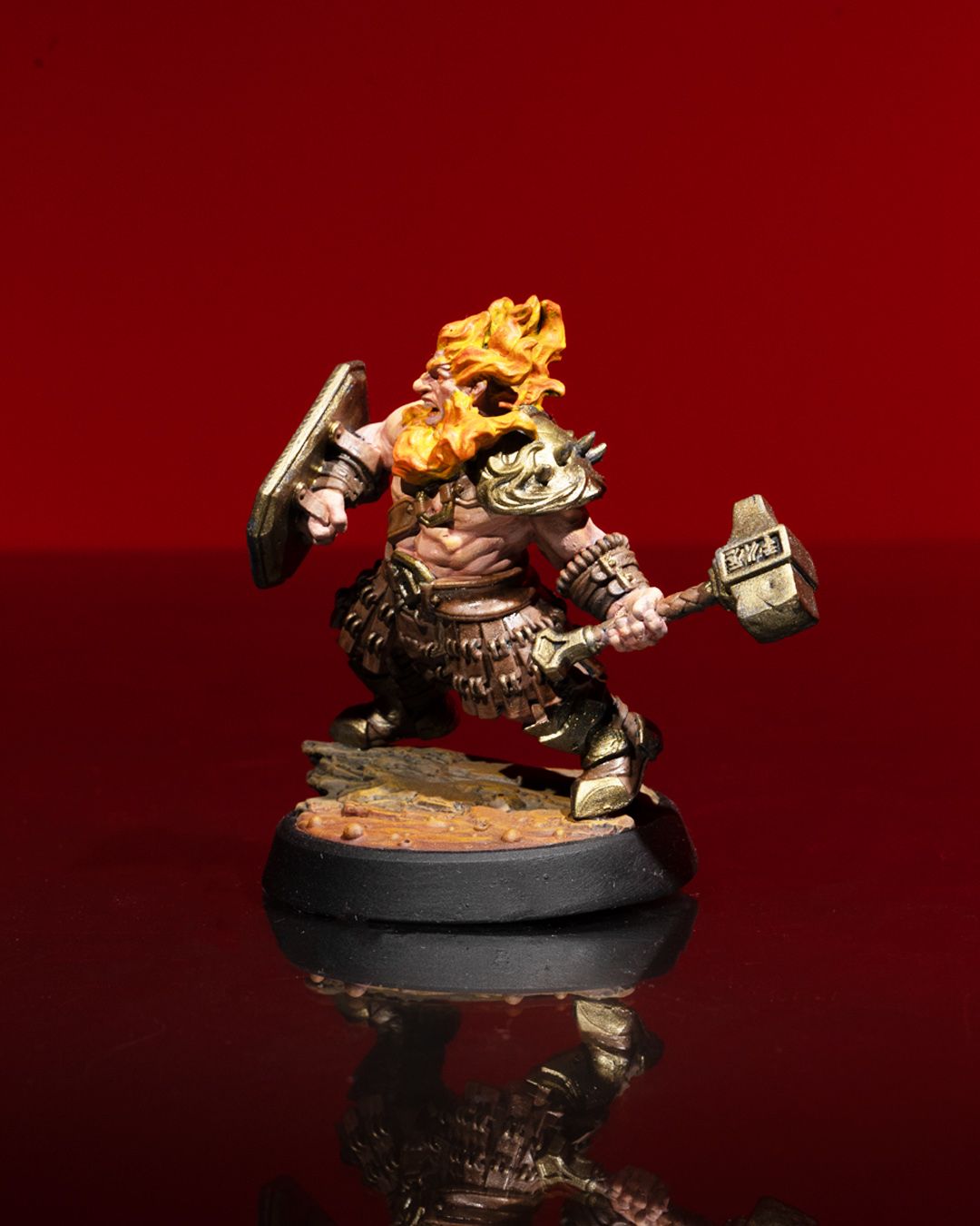 Dwarf Fighter - Hammer & Shield