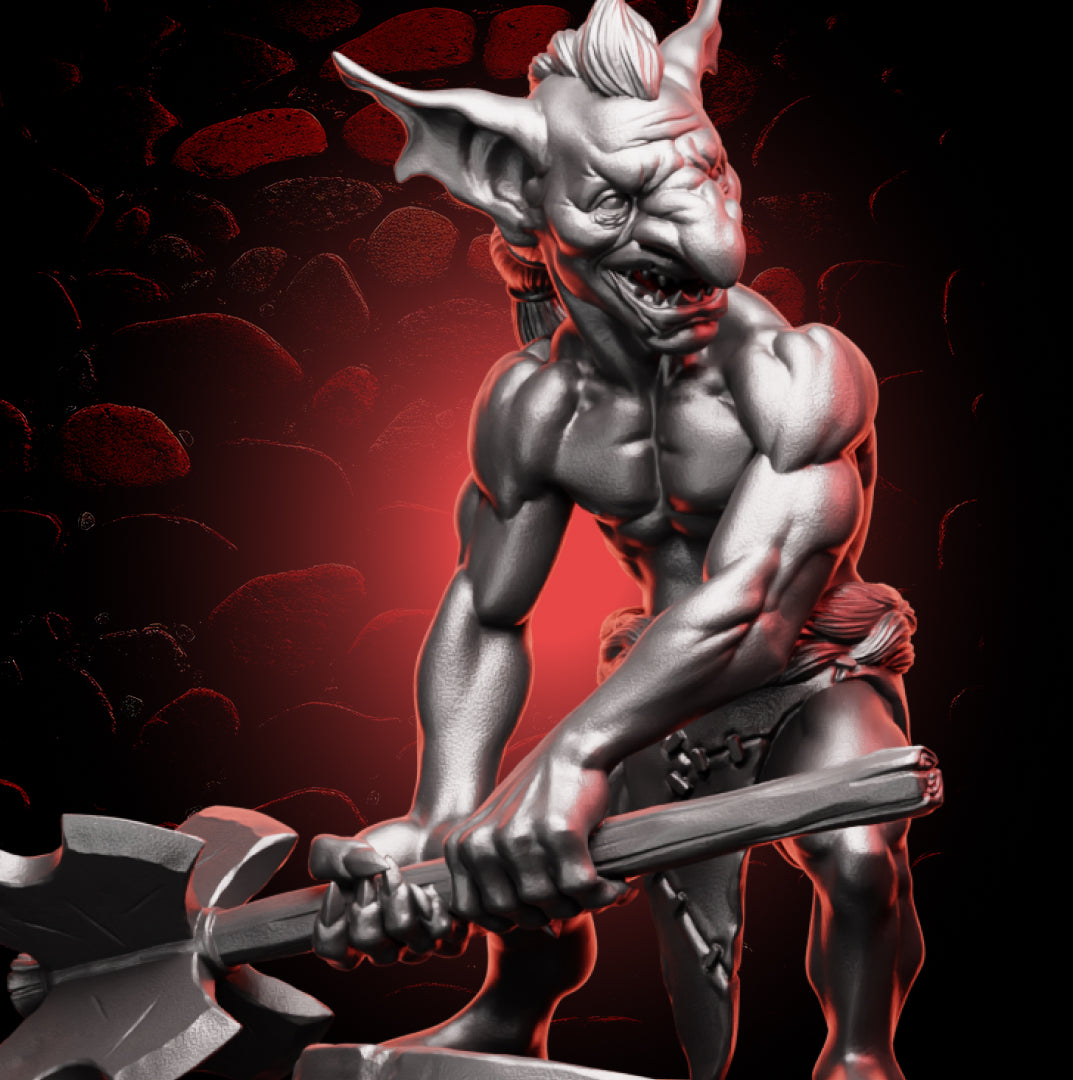 Goblin Fighter - Maces | Medium (1in)