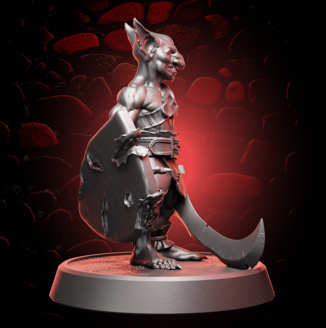 Goblin Fighter - Sword & Shield | Medium (1in)