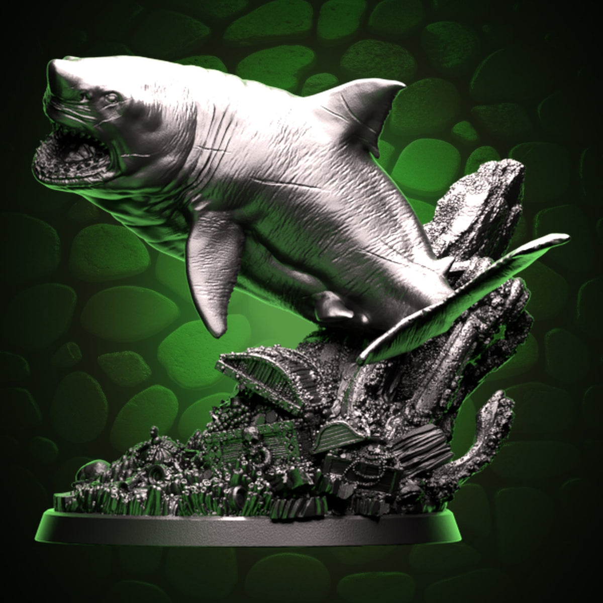 Great White Shark left