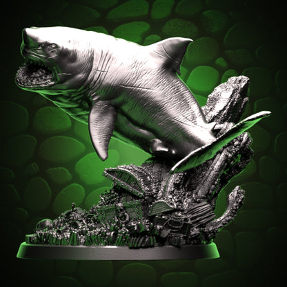 Great White Shark left