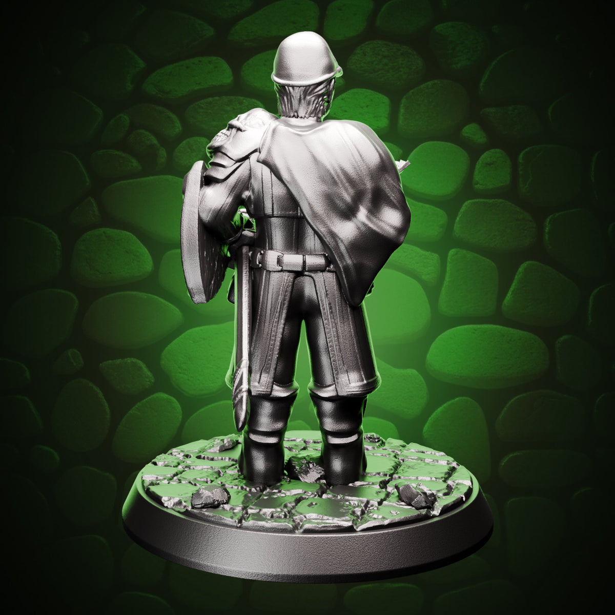 Halfling Cleric - Death Domain, rear view