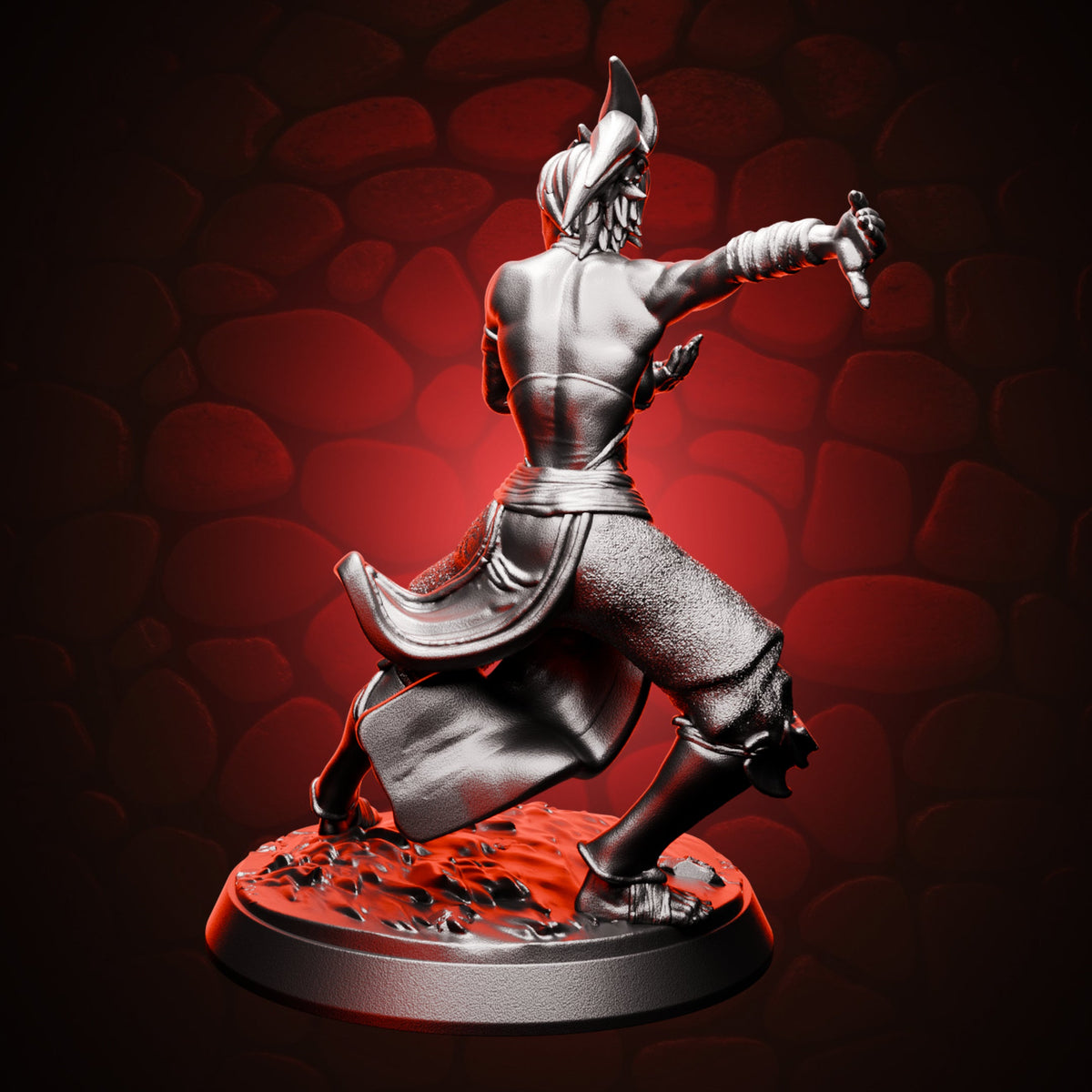 Human Air Monk, rear view