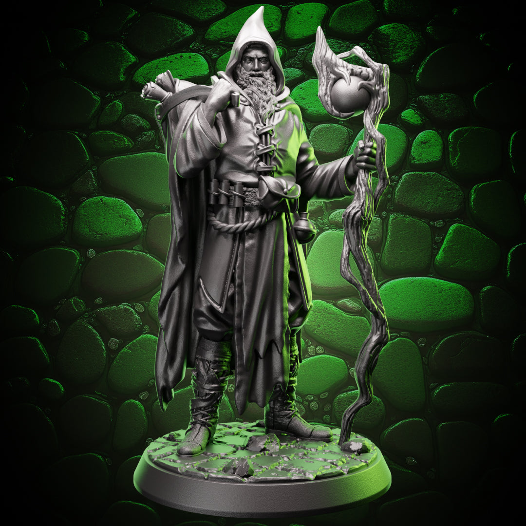 Human Wizard | Staff | 5e