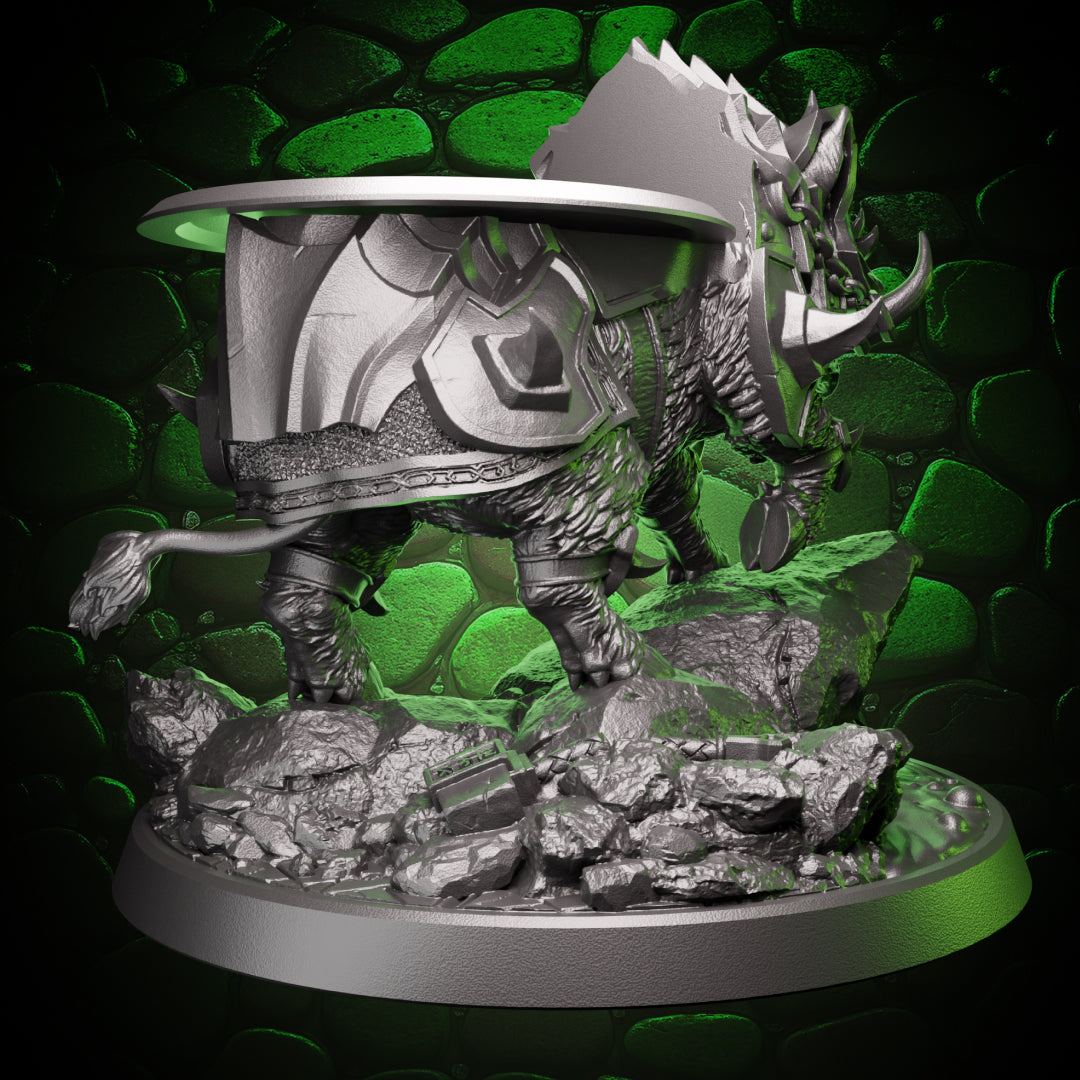 Armored Boar | Rider-Compatible Mount