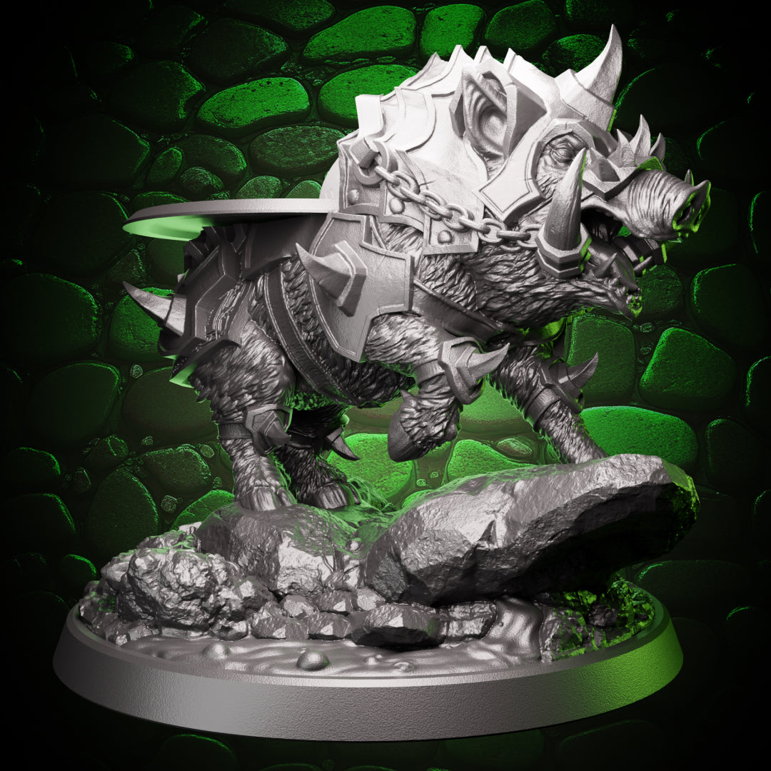 Armored Boar | Rider-Compatible Mount
