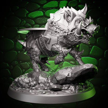 Armored Boar | Rider-Compatible Mount