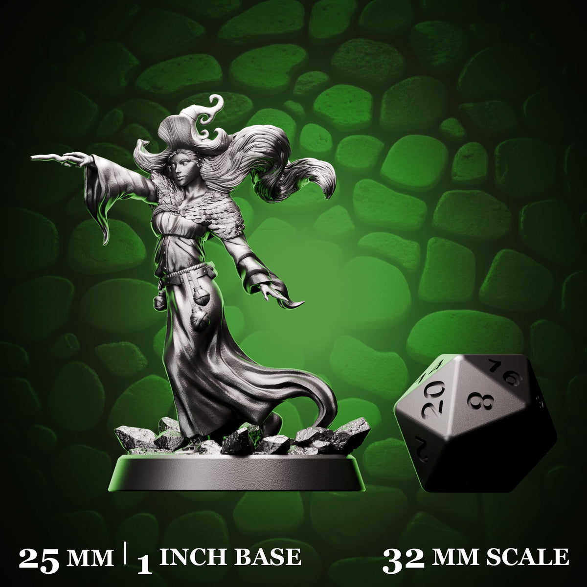 Human Wizard - Wand d20