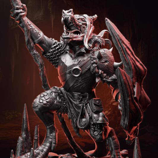 Kobold Warrior | Warpick & Shield | Medium (1in base) | 5e