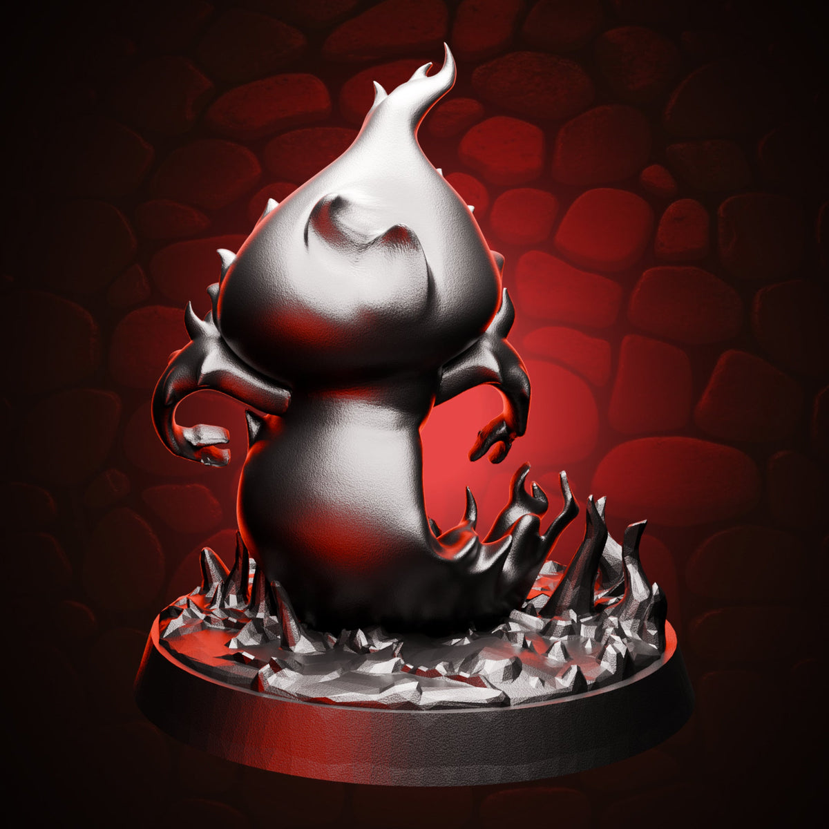 Lesser Fire Elemental back